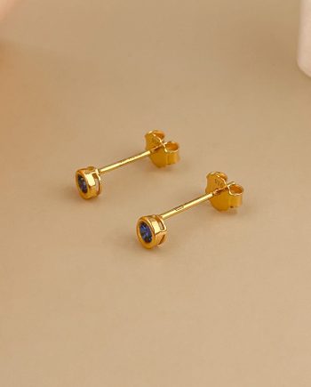SUBANG PAKU GLEAMING ALENA MINIMALIS + BATU BIRU