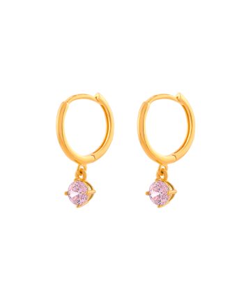 SUBANG KLIP UTTERLY MINIMALIS + BATU MERAH JAMBU (DIAMETER 0.90CM+/-)
