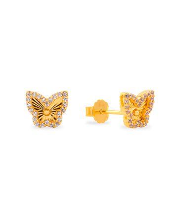 SUBANG PAKU SHIMMERING BUTTERFLY MINIMALIS + BATU
