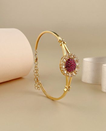 GELANG TANGAN MATAHARI BULAT + BATU MERAH