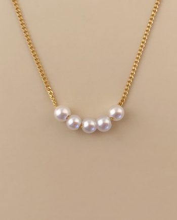 RANTAI LEHER MUTIARA MINIMALIS