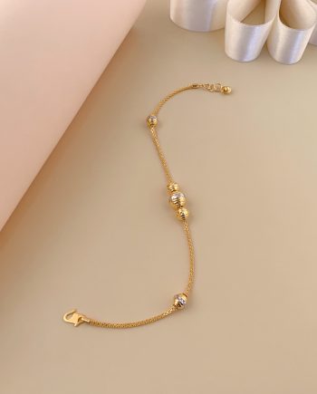 RANTAI TANGAN KEMBAR SIAM FESYEN + BOLA CROME