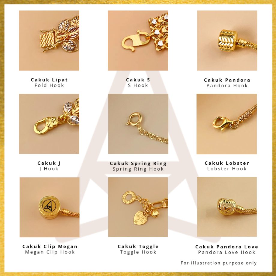 RANTAI TANGAN KEMBAR SIAM FESYEN + BOLA CROME