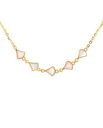 RANTAI LEHER BLANC ADORE MOTHER OF PEARL PUTIH