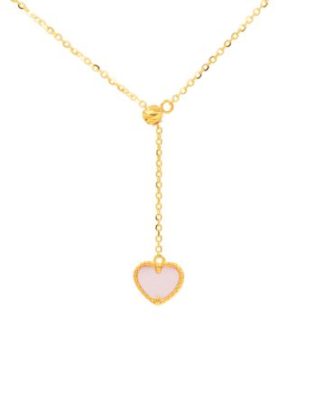 RANTAI LEHER UNA LOVE MOTHER OF PEARL