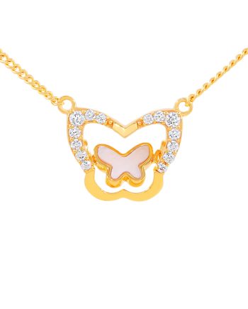 RANTAI LEHER PAPILLON MOTHER OF PEARL