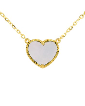 RANTAI LEHER FUN AMORE MOTHER OF PEARL PUTIH
