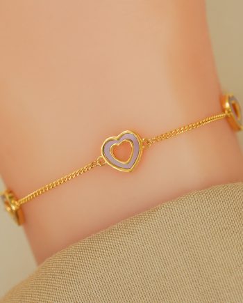 RANTAI TANGAN ADELIA LOVE MOTHER OF PEARL