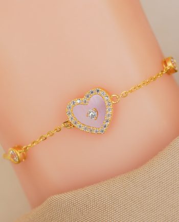 RANTAI TANGAN GLIMMER LOVE MOTHER OF PEARL