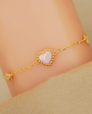 RANTAI TANGAN PECULIAR DOTTED LOVE MINI MOTHER OF PEARL