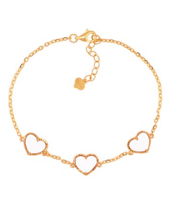 RANTAI TANGAN TRI FUN AMORE MIDI MOTHER OF PEARL PUTIH