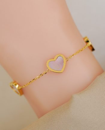 RANTAI TANGAN LOVE CHAIN MOTHER OF PEARL