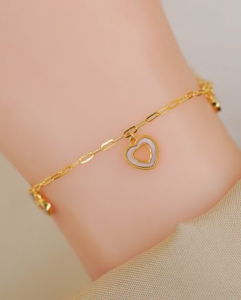 RANTAI TANGAN PETITE ADELIA LOVE CLIP MOTHER OF PEARL