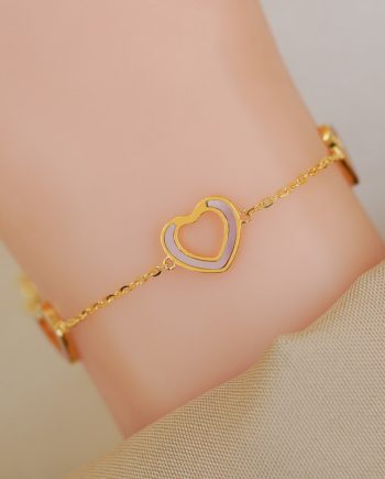 RANTAI TANGAN ADELIA LOVE CHAIN MOTHER OF PEARL