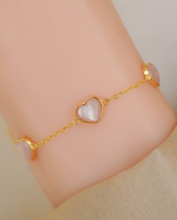RANTAI TANGAN LOVE SYMBOL MOTHER OF PEARL