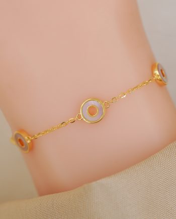 RANTAI TANGAN RODA KEHIDUPAN MOTHER OF PEARL