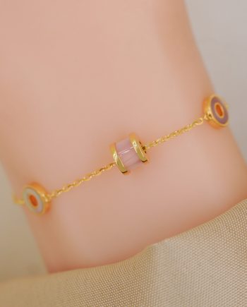 RANTAI TANGAN STAIL MODEN MOTHER OF PEARL