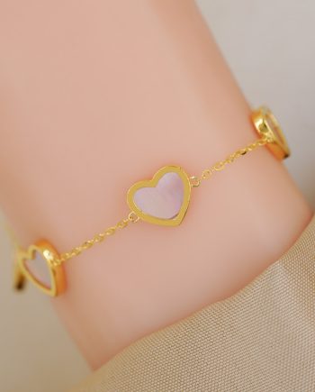 RANTAI TANGAN 5 LOVE MOTHER OF PEARL
