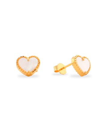 SUBANG PAKU DOTTED LOVE GRANDE MOTHER OF PEARL PUTIH