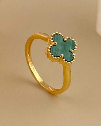 CINCIN CLOVER (BESAR) MALACHITE HIJAU