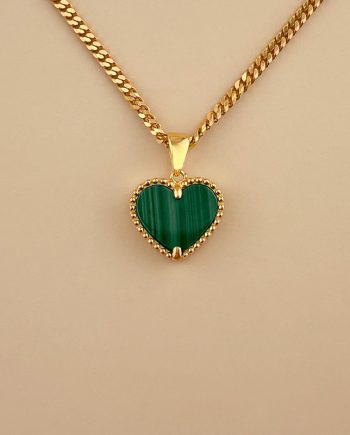 LOKET CINTA HANNA (BESAR) MALACHITE HIJAU