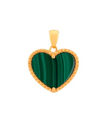 LOKET FUN AMORE BATU MALACHITE HIJAU