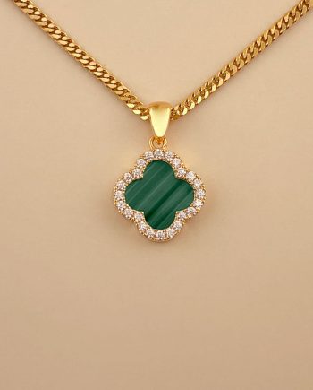 LOKET CALDO BATU MALACHITE HIJAU + BATU