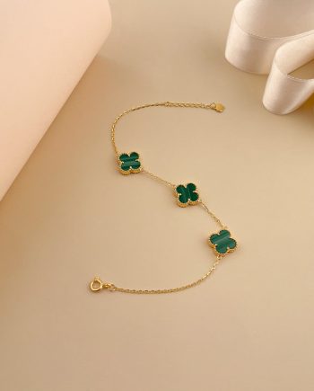 RANTAI TANGAN LUCKY ME SHINE GRANDE BATU MALACHITE HIJAU
