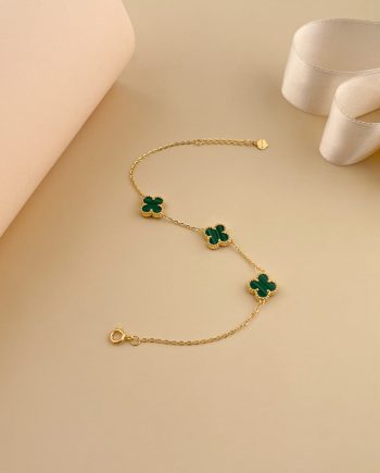 RANTAI TANGAN LUCKY ME SHINE MIDI BATU MALACHITE HIJAU