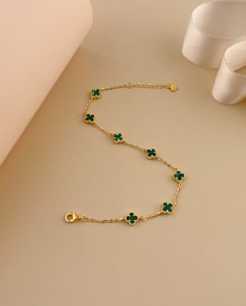 RANTAI TANGAN BATU MALACHITE HIJAU