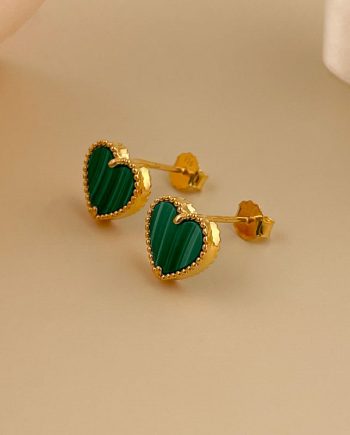 SUBANG PAKU DOTTED LOVE VENTI MALACHITE HIJAU