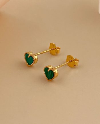 SUBANG PAKU DOTTED LOVE PETITE MALACHITE HIJAU