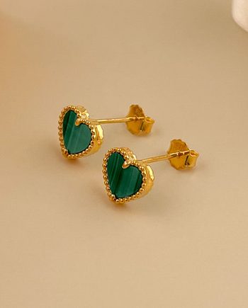 SUBANG PAKU DOTTED LOVE GRANDE MALACHITE HIJAU