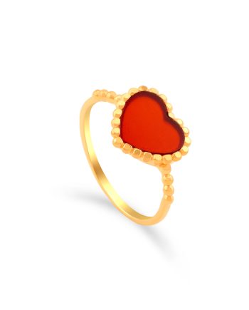 CINCIN DOTTED AMORE BATU AGATE MERAH