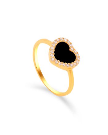 CINCIN BRISA STONE BATU AGATE HITAM (KECIL)