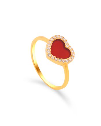 CINCIN BRISA STONE BATU AGATE MERAH (KECIL)