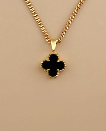 LOKET KUATTRO BATU AGATE HITAM