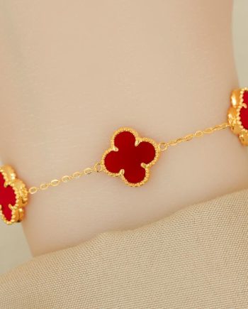 RANTAI TANGAN LUCKY ME SHINE GRANDE BATU AGATE MERAH