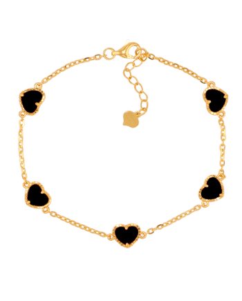 RANTAI TANGAN QUINTINA FUN AMORE PETITE BATU AGATE HITAM