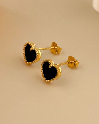 SUBANG PAKU DOTTED LOVE GRANDE BATU AGATE HITAM