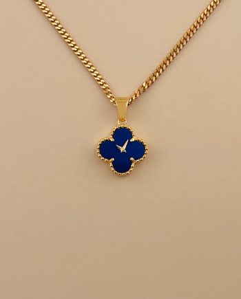 LOKET CLOCK CLOVER MIDI BATU LAPIS LAZULI BIRU
