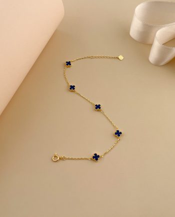 RANTAI TANGAN SEMANGGI GRETA BATU LAPIS LAZULI BIRU