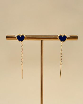 SUBANG JARUM LOVE PETITE BATU LAPIS LAZULI BIRU