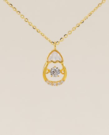 RANTAI LEHER CANGKERANG DANCING STONE MOTHER OF PEARL