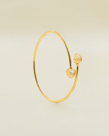 GELANG TANGAN DUO HEARTS DANCING STONE (BUJUR)