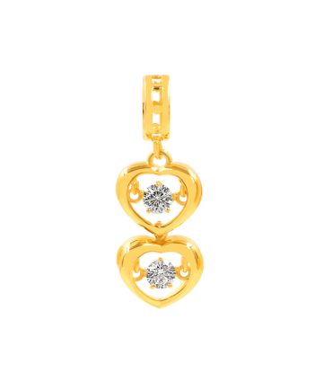 LOKET DUBBEL AMOUR DANCING STONE