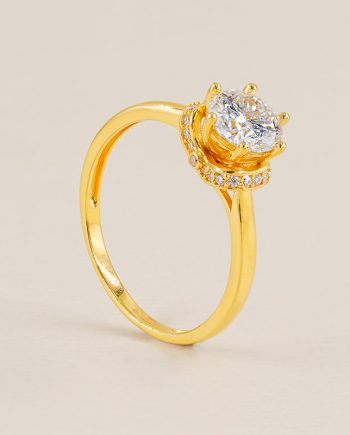 CINCIN MOISSANITE POLARIS POTONGAN BULAT