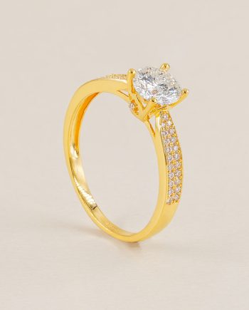 CINCIN MOISSANITE SATIS POTONGAN BULAT