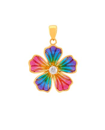 LOKET ENAMEL BLOOM  MOISSANITE