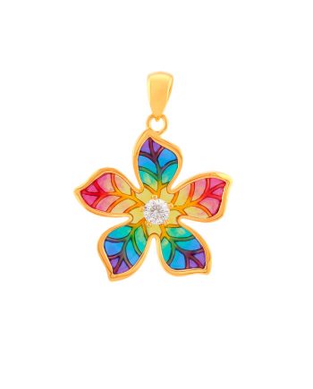LOKET ENAMEL HAPPY PETAL MOISSANITE
